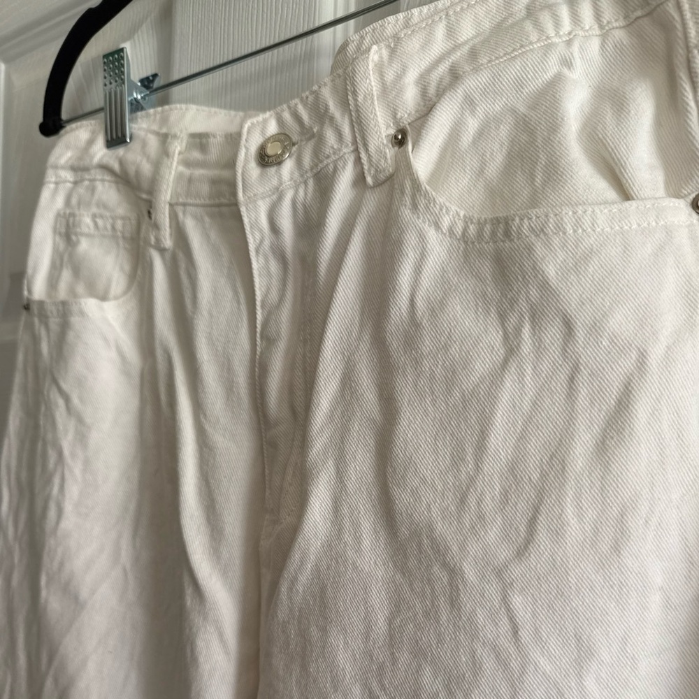 SweatyRock White Wide-Leg Cotton Pant - Picture 4 of 5